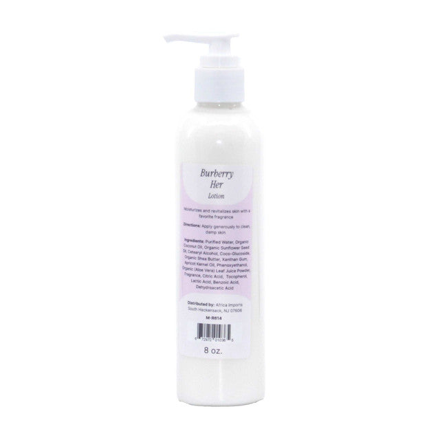 Her body lotion