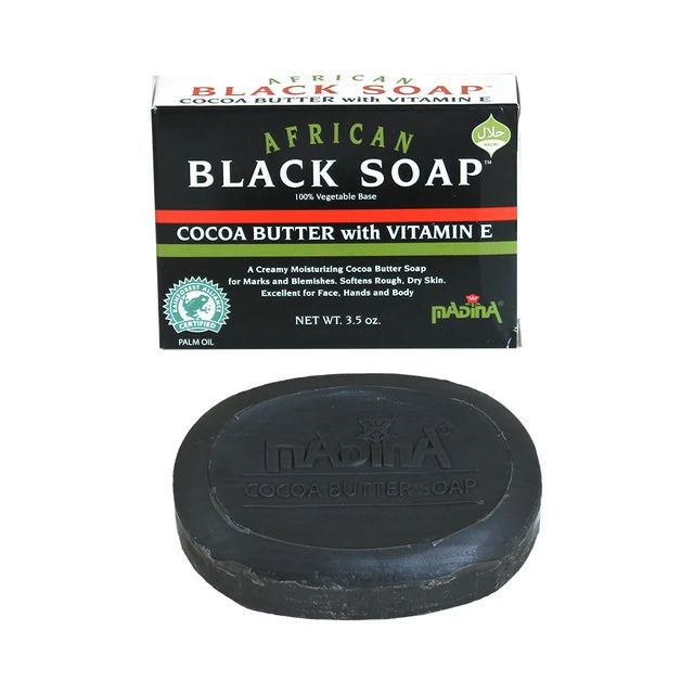 African Cocoa Butter Black Soap